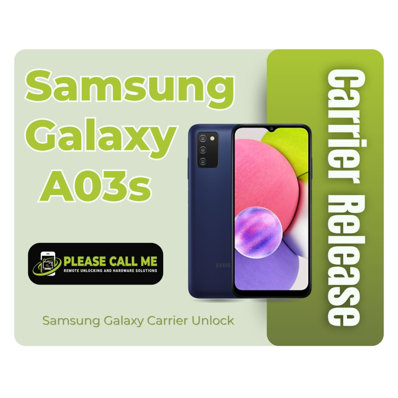 Samsung Galaxy A03s  [SM-A037U] VERIZON, T-MOBILE, SPRINT, BOOST, ATT AND ALL OTHER USA CARRIERS SIM UNLOCK