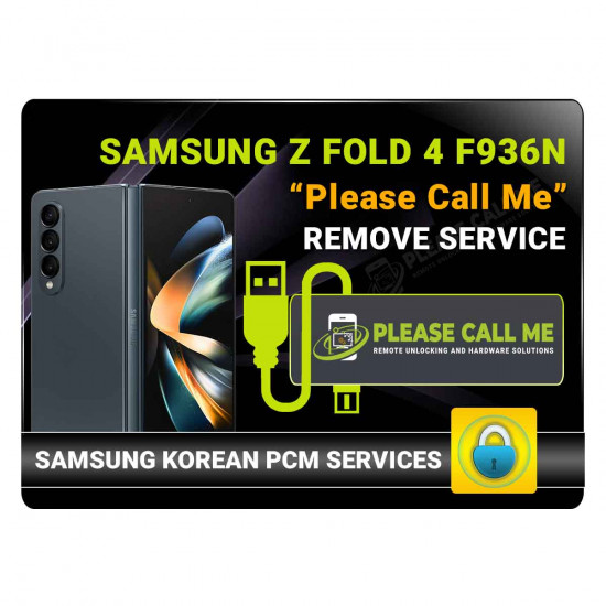 Samsung Galaxy Z Fold4 5G (SM-F936N) PLEASE CALL ME REMOVE INSTANT VIA REMOTE USB CABLE