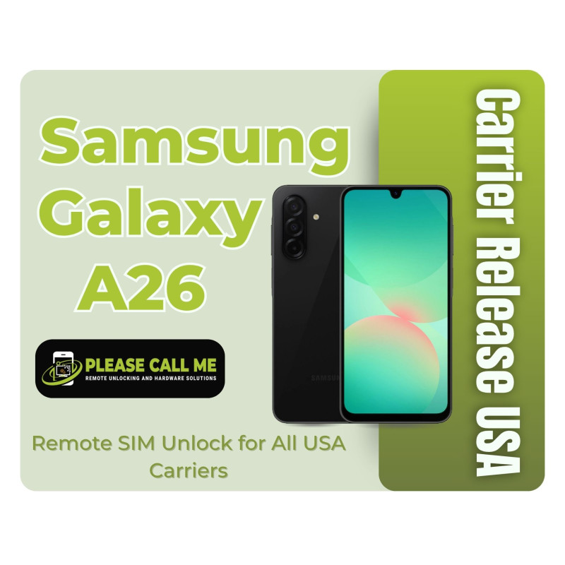 Samsung Galaxy A26 5G [SM-A266U] Carrier Release USA - Remote SIM Unlock for all USA Carriers