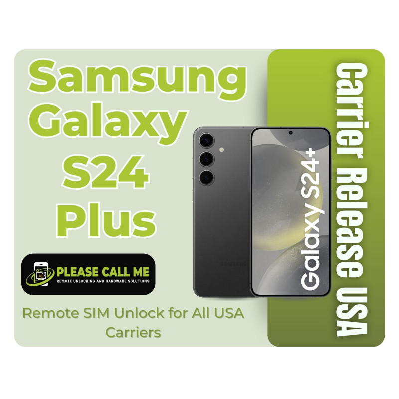 Samsung Galaxy S24plus (SM-S926U) Carrier Release USA - Remote SIM Unlock for all USA Carriers