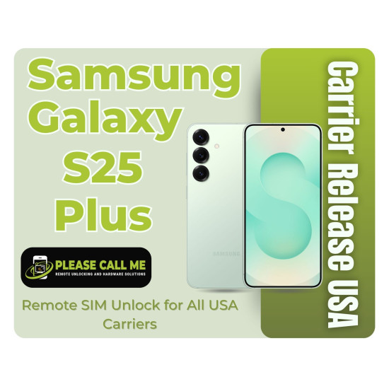 Samsung Galaxy S25plus (SM-S936U) Carrier Release USA - Remote SIM Unlock for all USA Carriers