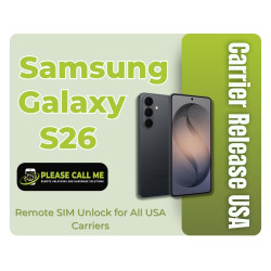 Samsung Galaxy S26 5G [SM-S942U] Carrier Release USA - Remote SIM Unlock for all USA Carriers