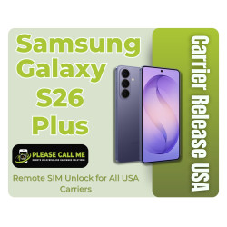 Samsung Galaxy S26 Plus 5G (SM-S947U) Carrier Release USA - Remote SIM Unlock for all USA Carriers